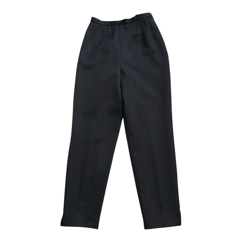 Vintage Classiques Entier Wool Dress Pants Womens 8P Black High Rise Lined Work
